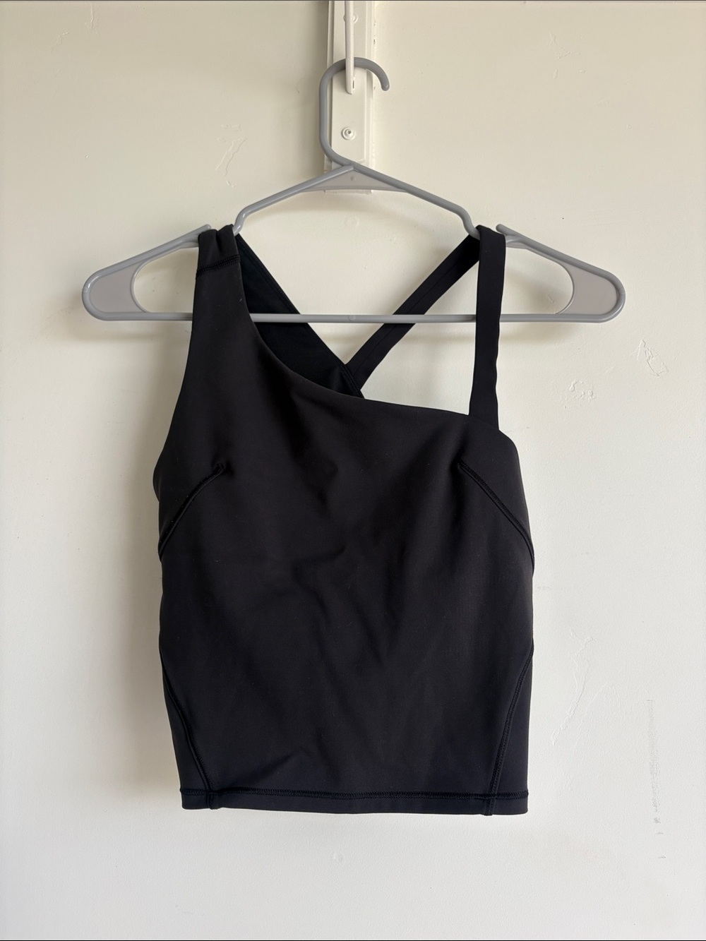 lululemon athletica Black Asymmetric Strappy Tank